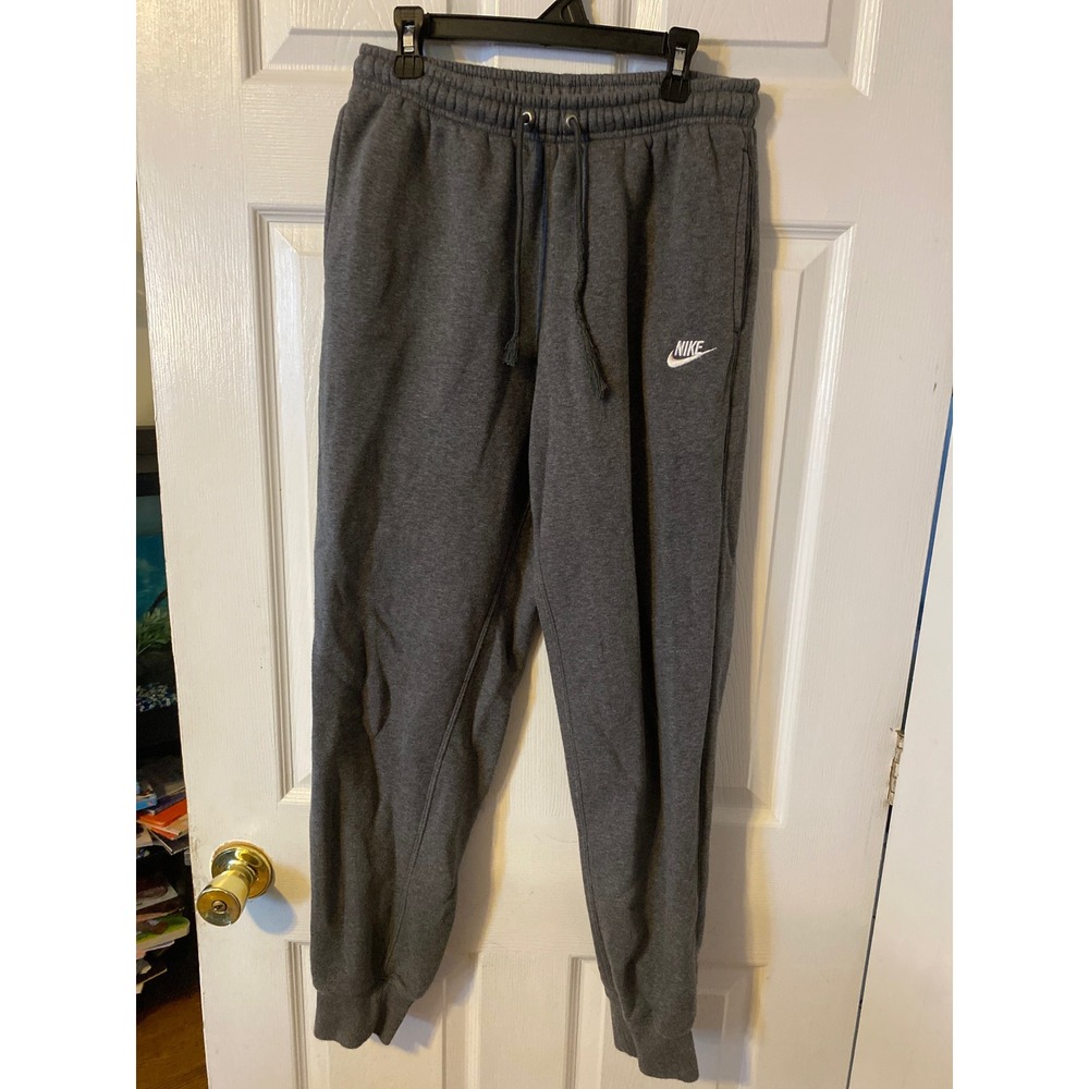 Nike Sportswear Club Fleece Joggers Mens Small Charcoal Gray Sweatpants BV2671